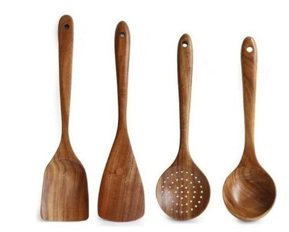 Wooden Kitchen Utensils Set