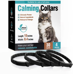3-Pack Calming Collars for Dogs & Cats - 30 Day Pheromone Anxiety Relief