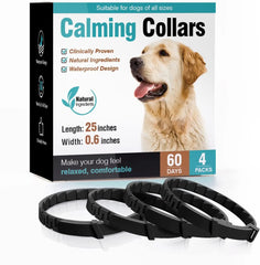 3-Pack Calming Collars for Dogs & Cats - 30 Day Pheromone Anxiety Relief