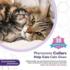 3-Pack Calming Collars for Dogs & Cats - 30 Day Pheromone Anxiety Relief