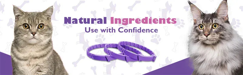 3-Pack Calming Collars for Dogs & Cats - 30 Day Pheromone Anxiety Relief