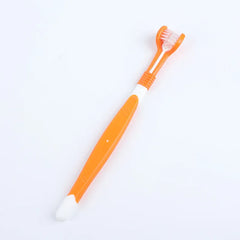 3-Sided Pet Toothbrush | Dog & Cat Dental Care | Tartar & Bad Breath Remover