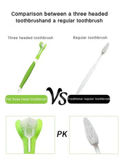 3-Sided Pet Toothbrush | Dog & Cat Dental Care | Tartar & Bad Breath Remover