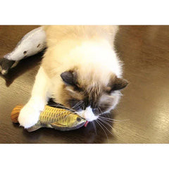 3D Flippity Fish Cat Toy - Interactive Plush Fish with Realistic Movement