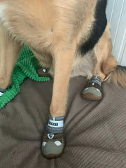 4-Pack Dog Boots - Waterproof Reflective Shoes for Medium Large Dogs