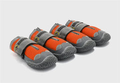 4-Pack Dog Boots - Waterproof Reflective Shoes for Medium Large Dogs