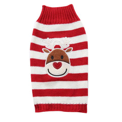 UFBemo Winter Christmas Pet Sweater – Cozy Polyester Dog & Cat Clothes for Small Pets | Elegant Holiday Puppy Jacket