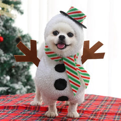 Hot Sale Big Dog Christmas Costume – Funny Snowman Pet Outfit for Autumn & Winter