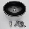 Modern Single-Hole Faucet Mount Pop-up Drain Combo Stainless Steel Art Basin Vanity Sink Drainer for Bathroom Bathroom