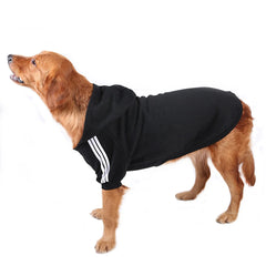 Wholesale Dog Sports Hoodie – Pet Apparel Supplier for Medium & Large Dogs | Fashion Striped Coat for All Seasons