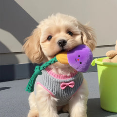 Cute Light Bulb Plush Dog Toy - Squeaky Pet Chew Toy Durable Soft Plush Toy for Cats Dogs Puppies Pet Supplies