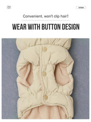 Dog Jacket For Autumn/Winter, Pet Coat, 3-Layer Thick Warm Outerwear, Suitable For Small To Medium Dogs Like Poodle, Teddy, York