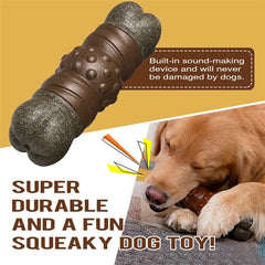 Large Dog Chew Toys Tougher than Real Bones Toy Squeaky Solve Boredom Teeth Separation Anxiety Crate Taining Sturdy Pet Supplies