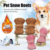 New Pet Snow Boots Cat Dog Plush Cotton Boots Soft Comfortable Washable Spring Winter Small Dog Warm Shoes Pets Products