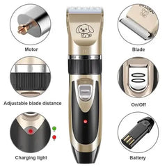 Dog Clippers Low-noise Pet Grooming Tool Cat Animal Hair Cutter Trimmer Haircut Shave perros y gatos de pelo maquina afeitadora