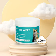 100pcs Pet Eye Wipes for Cats Dogs Tearmark Wet Wipes Cat and Dog Universal No Irritation Eye Care Cleaning Wipes Pet Supplies