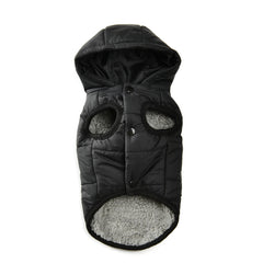 Warm Fleece Dog Coat Hoodie For Small Medium Dogs Winter Puppy Clothes Jacket With D-ring Thick Cozy Pug Dachshund Parka Costume