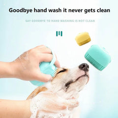 Pet Bath Brush To Bathe Grooming Dog Cats Comb Short Hair Brush Pet Cat Bathroom Cleaning Tool Silicone Dog Bath Massage Gloves