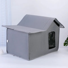 Outdoor Cat House Detachable Roof Easy To Clean Pet Bed Waterproof Practical Cat Nest Cat and Dog Multifunctional Universal Bed