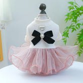 Spring Summer Pet Dog Cat Puppy Tutu Princess Dress Printed Lace Dog Skirt Pet Apparel Dog Dress