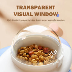 Interactive Dog And Cat Toy Pet Automatic Food Treat Dispenser Cartoon Duck Design Slow Food Pet Snack Feeder for Dog Training