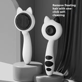 Self Cleaning Cat Brush Pet Grooming Tool Removes Loose Fur Magic Deshedding Comb for Cats Massage Slicker Brush Easy to Clean