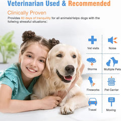 Natural Dog Pheromone Calm Collars Calming Collar for Dogs Cats Pet Relief Anxiety Stress Separation Relieve Bad Behavior 60Days