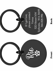 1pc Cartoon Personalized Text Personalized Dog Tags Customized Dog Collar With Name Customized Pet Print Medal For Pets