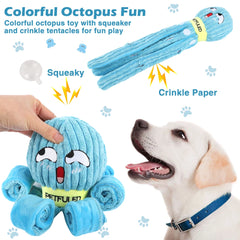 Valentine'S Day Dog Snuffle Toy dog plush octopus toys, dog puzzle games interactive puppy toys chew toys slow feeding games