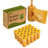 Photodegradable dog toilet bag with thickened and enlarged leak proof orange fragrance pet feces bag with dispenser