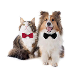Sucado Adjustable Dog Cat Formal Necktie Tuxedo Bow Tie Collar Wholesale Pet Apparel Accessories for Wedding Holiday Party Gift