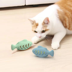 Blue Interactive Cat Toy for Indoor Cats Food Dispenser Feeder with Treat & Catnip Stuffer Feature for Fun And Engaging Pet Play