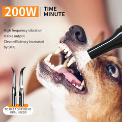 Ultrasonic Portable Electric Dog Toothbrush Professional Plaque Calculus Removal Teeth Whitening for Pet Dental Care