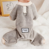 Fleece Warm Pet Clothes Winter Dog Jumpsuit Pajamas for Small Dogs Pomeranian Clothing Puppy Nightshirt Cat Overalls Pijamas