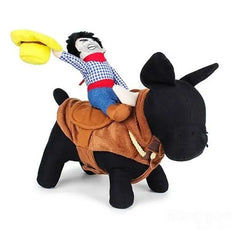 Dog Horse Saddle Costume Cowboy Pet Costume For Funny Halloween Creative Dog Cat Costume Clothes Fits Puppy Medium Dog Kitten