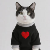 Medium Cat Sweater for Taddy Yorkshire Winter Warm Small Dog Hoodie Love Medium Thickened Cute Puppy Bipedal Clothes Accessories