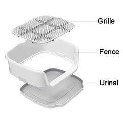 Portable Teach Cat Dog Toilet Plastic Double Layer Dog Pad Training Cat Puppy Toilet Pee For Small Dogs Pet Self Cleaning Toilet