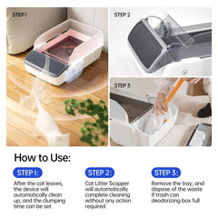 7L APP Control Automatic Cat Litter Box Self-cleaning Litter Box Pet Litter Box Cat Toilet for Cat Products Safety Protection