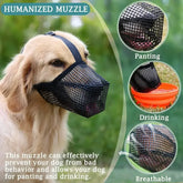 Adjustable Dog Mouth Cover | Anti-Licking & Anti-Biting Pet Muzzle | Breathable Dog Mouthpiece for Drinking