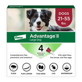 Advantage II Large Dog – Vet-Recommended Flea Treatment & Prevention for Dogs 21-55 lbs, 6-Month Supply