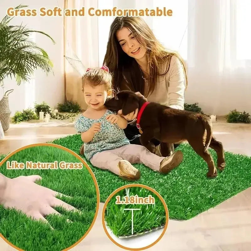 Artificial Grass Dog Toilet - Realistic Pee Pad for Puppy Potty Training