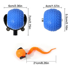 Automatic Cat Ball Toy - Smart Obstacle Avoidance 360° Rotation LED Lights