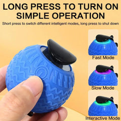Automatic Cat Ball Toy - Smart Obstacle Avoidance 360° Rotation LED Lights