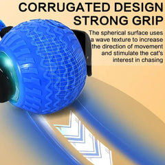 Automatic Cat Ball Toy - Smart Obstacle Avoidance 360° Rotation LED Lights