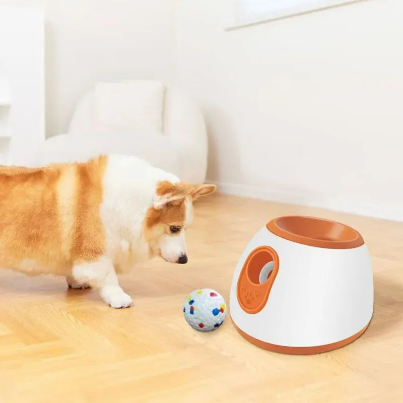 Automatic Dog Ball Launcher - Adjustable Distance Ball Thrower Toy for Dogs