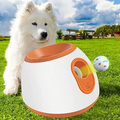 Automatic Dog Ball Launcher - Adjustable Distance Ball Thrower Toy for Dogs