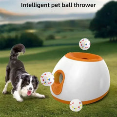 Automatic Dog Ball Launcher - Adjustable Distance Ball Thrower Toy for Dogs