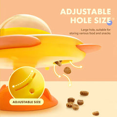 Automatic Treat Dispenser Duck - Interactive Food Puzzle Toy for Dogs Cats