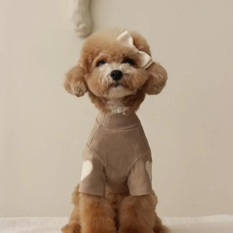 Bear Hoodie Pet Shirt - Cute Base Layer for Cats & Small Dogs