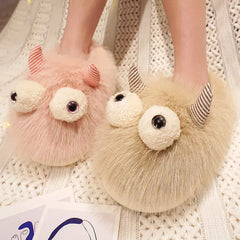 Bubble Tea Slippers - Cute Boba Themed Plush Indoor Shoes for Cat & Dog